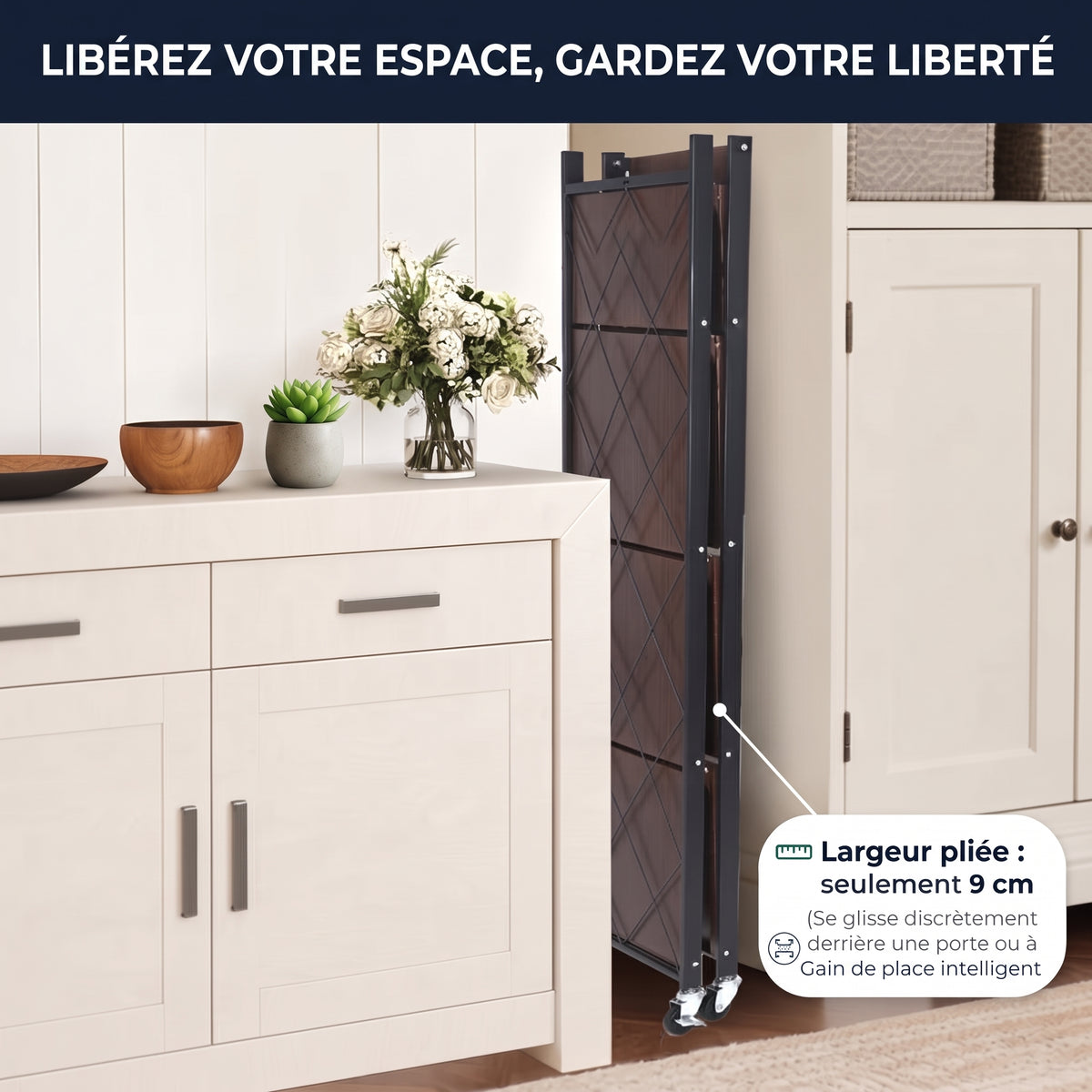 Etagére 5 niveaux pliable