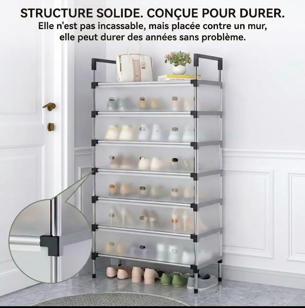 Étagère à Chaussures Anti-Désordre