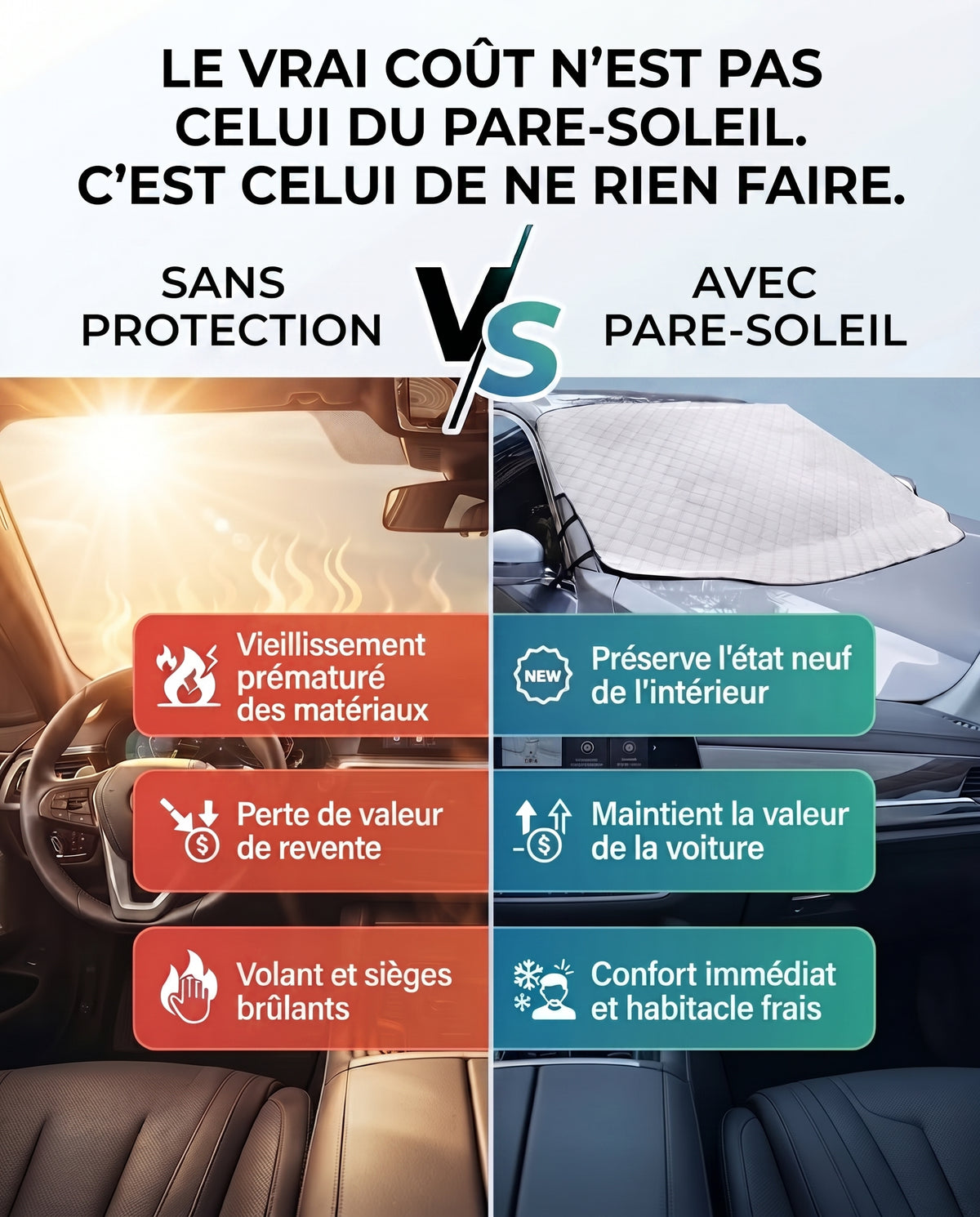 Pare-Soleil Pliable Anti-Chaleur