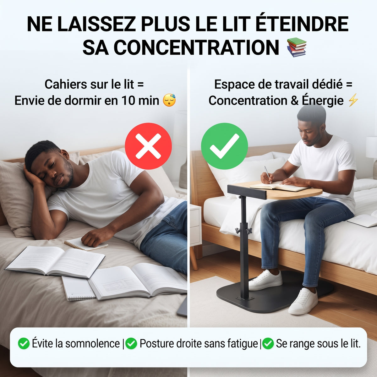 Table d'Appoint Ergonomique