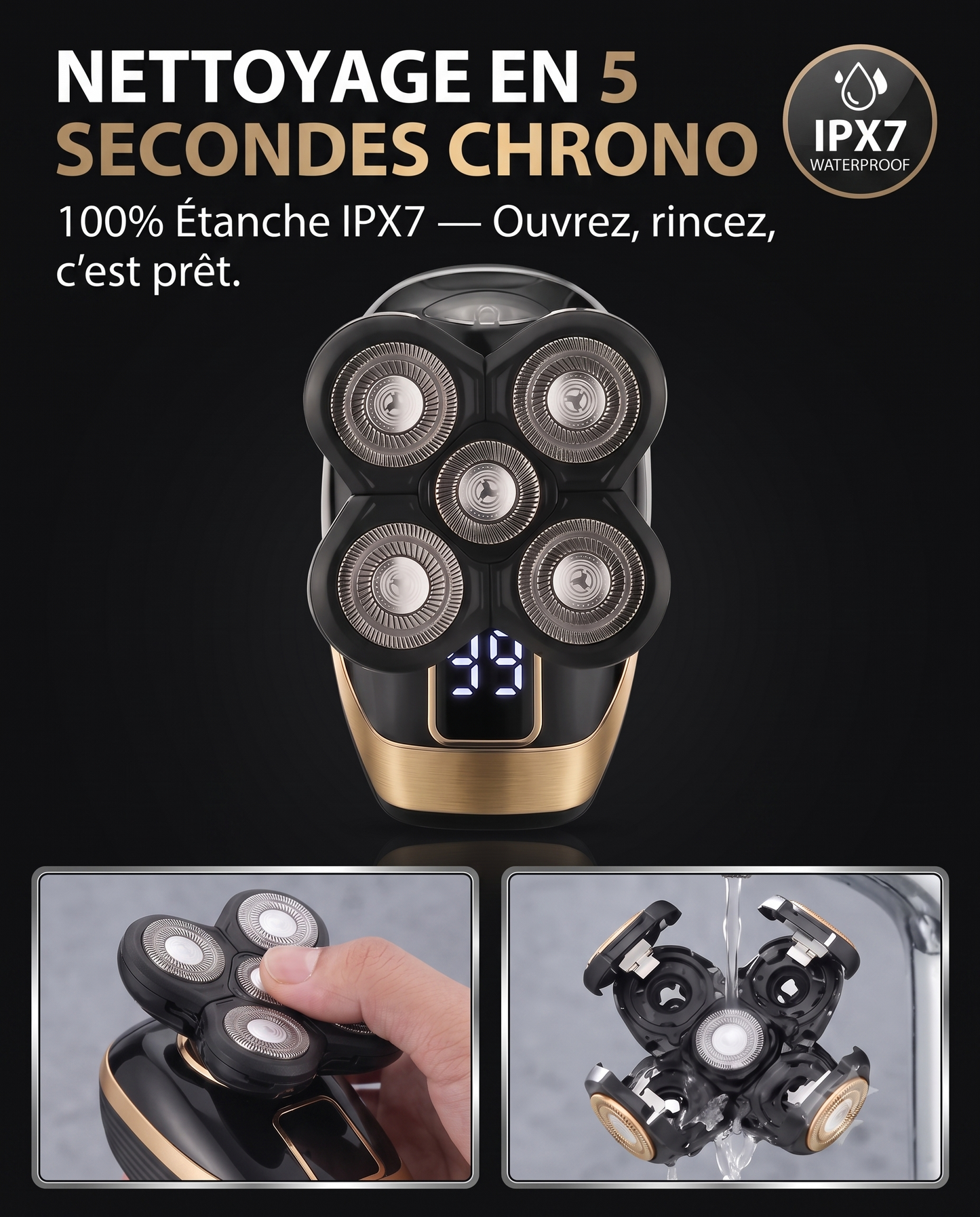 Rasoir Électrique 5 Têtes