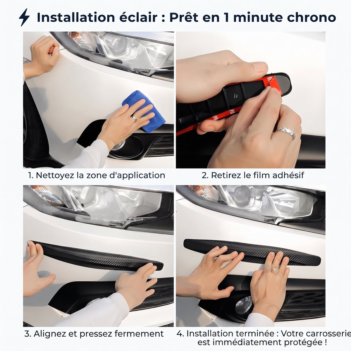 Bandes de protection anti choc pour voiture