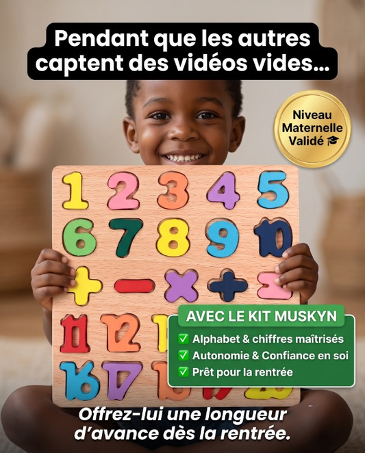 Pack Puzzles Éducatifs en Bois (Alphabet + Chiffres)