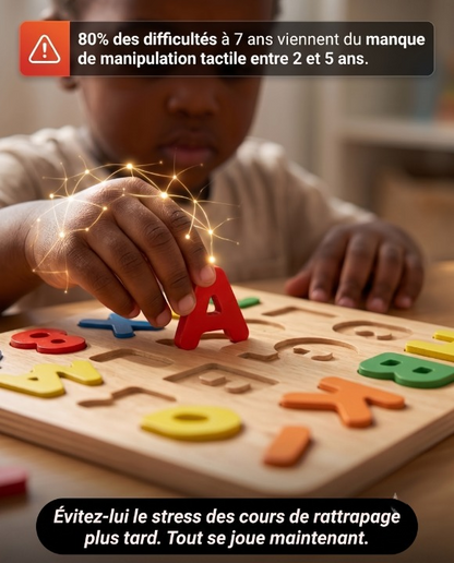 Pack Puzzles Éducatifs en Bois (Alphabet + Chiffres)