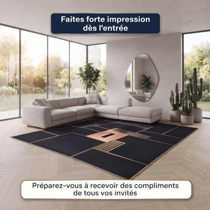 Tapis de salon géométrique 3D