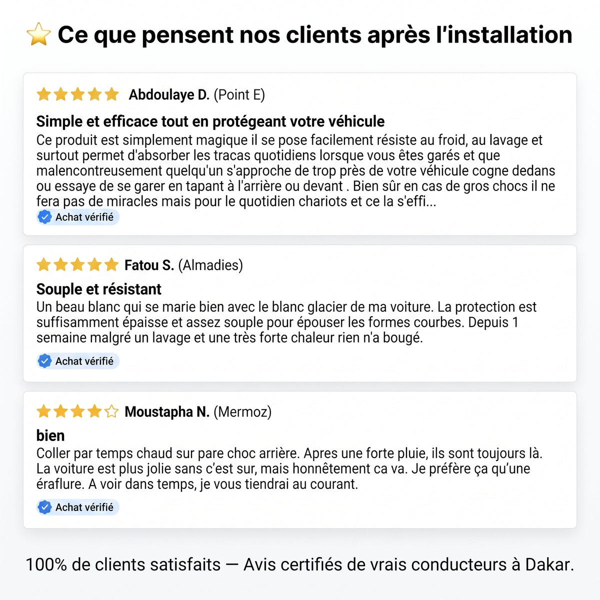 Bandes de protection anti choc pour voiture