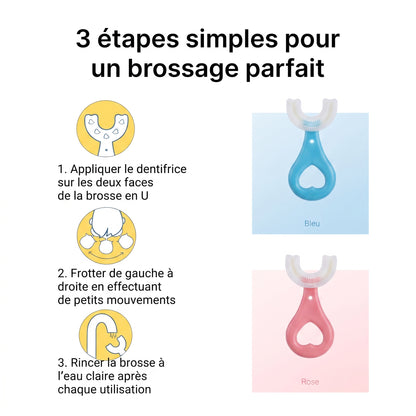 Brosse à Dents en U 360° pour Enfants (2-12 ans)