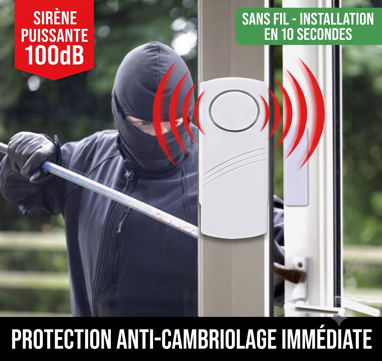 Alarme porte et fenetre sans fil
