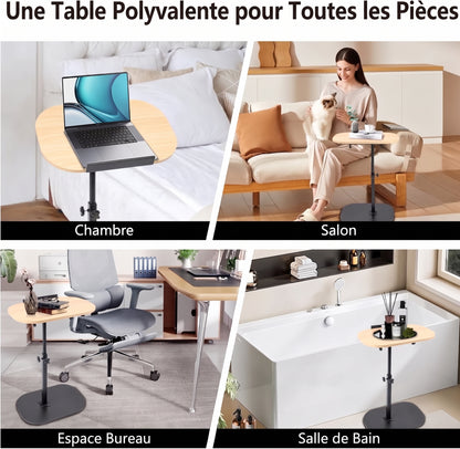 Table d'Appoint Pivotante & Ajustable Premium