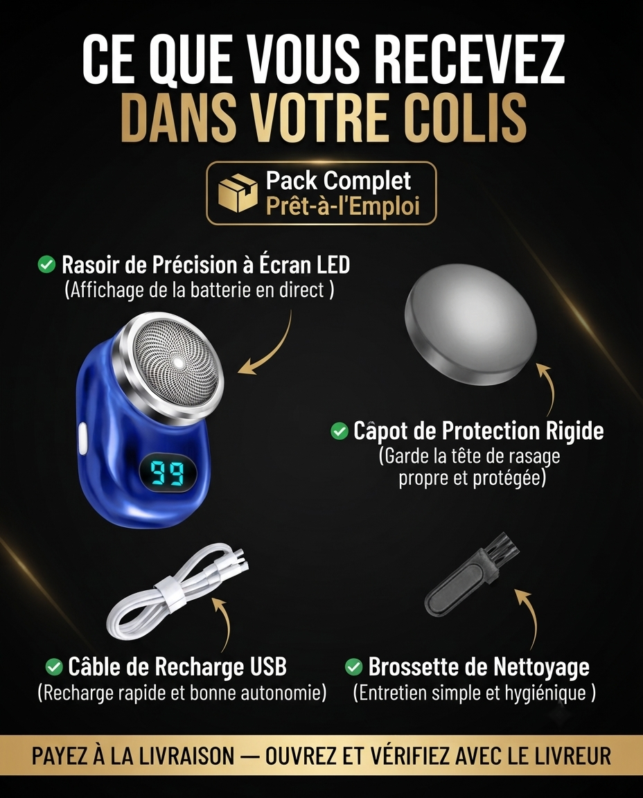 Mini rasoir éléctrique